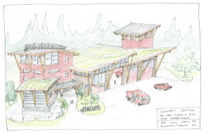 Rendering of Kaslo Emergency Services design concept