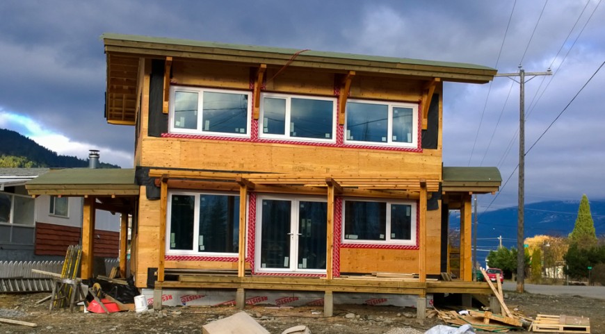 Kaslo Passive House south view