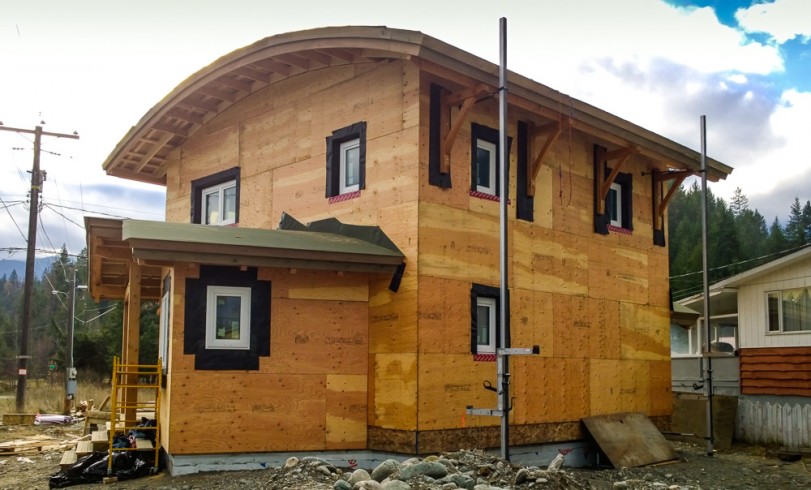 Kaslo Passive House north-east